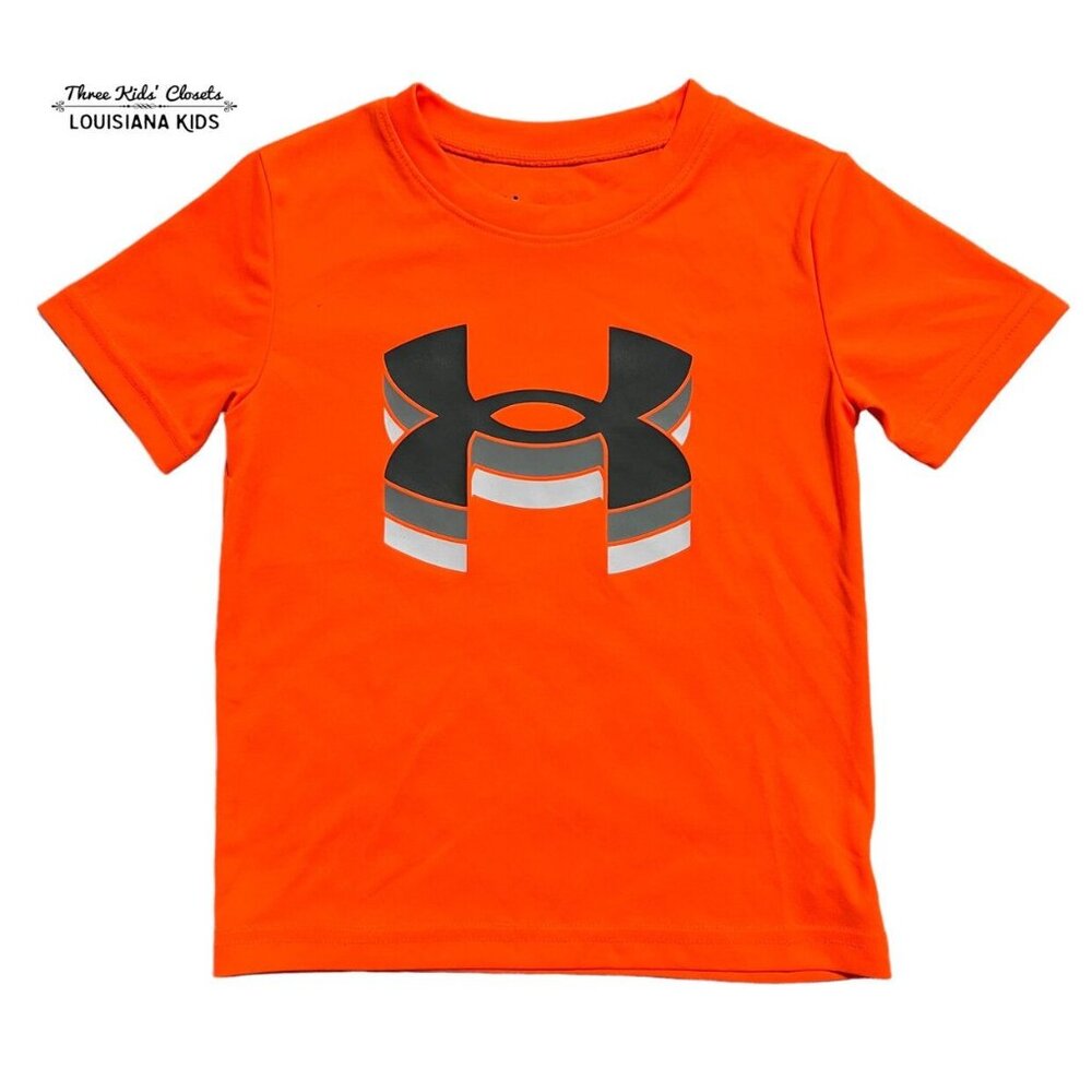 Under Armour 4Y Bright Orange Athletic Shirt